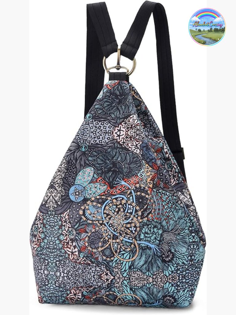 Bohemian Style Canvas Backpack Purse For Women Daypack